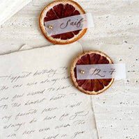 Grapefruit name tags