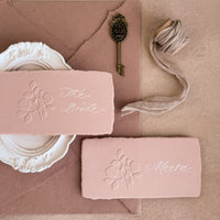 Embossed Place Card