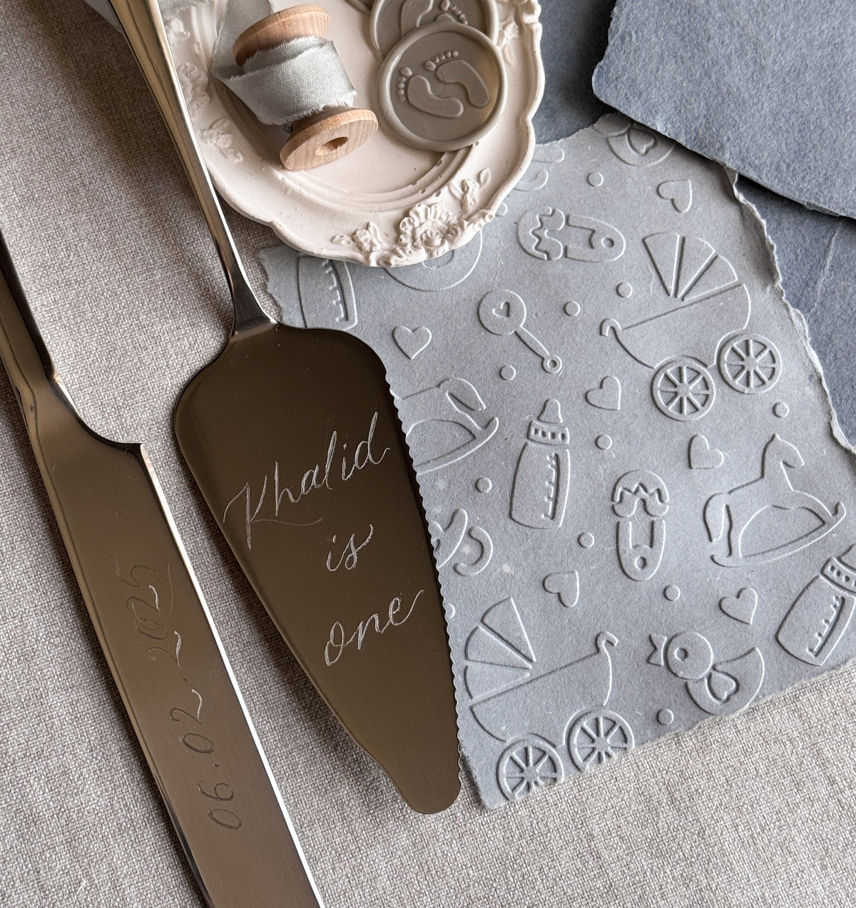 Personalized Cake Cutter Set