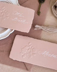 Embossed Place Card