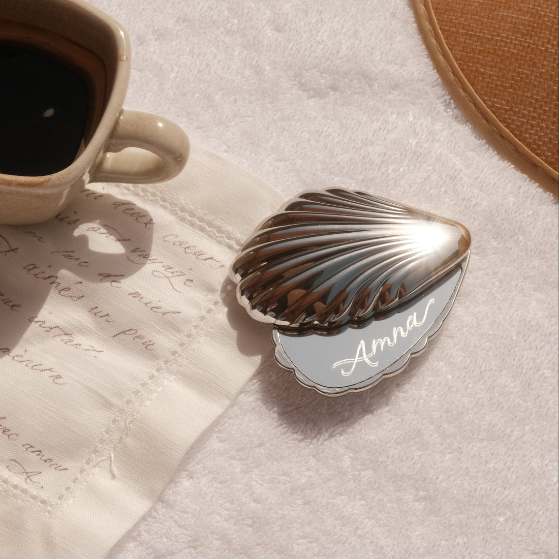 Personalized Shell Mirror