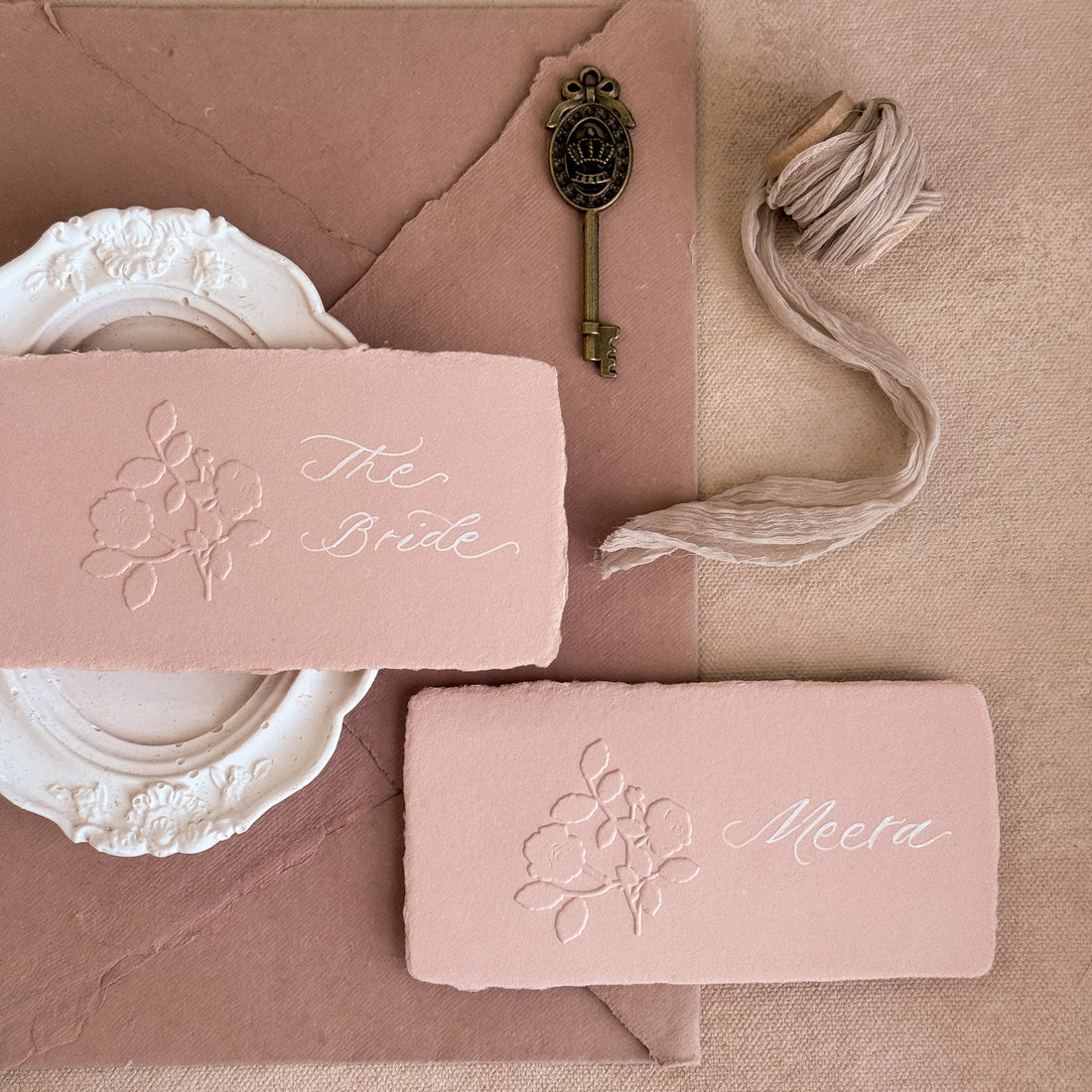 Embossed Place Card