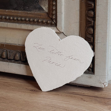 Heart Shaped Cotton Paper