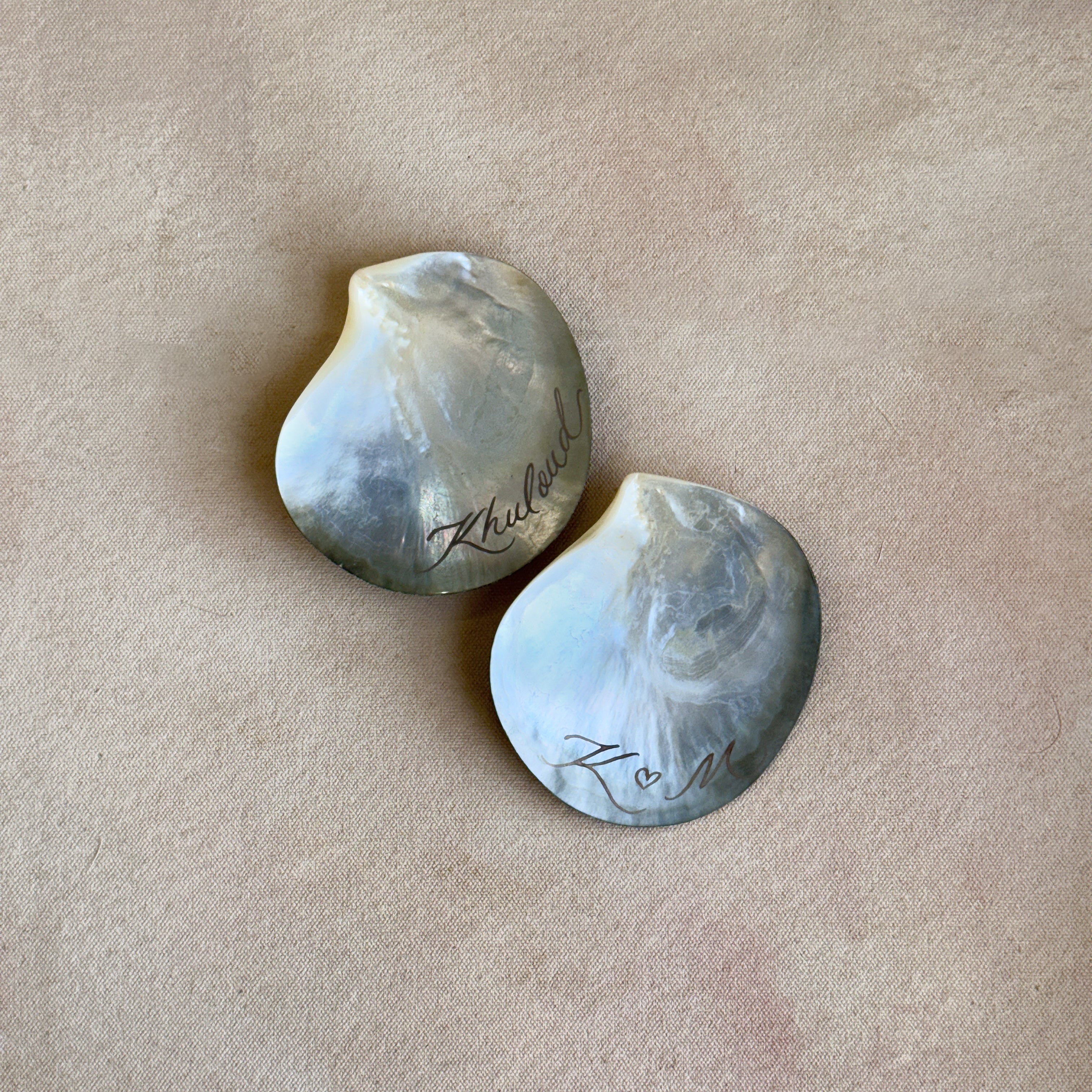 Shell Calligraphy Shell Jewelry Dish – Wildflower Calligraphy