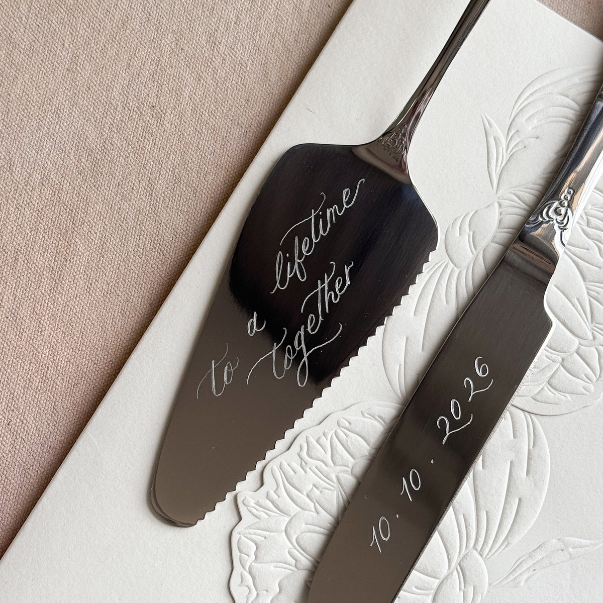 Personalized Cake Cutter Set